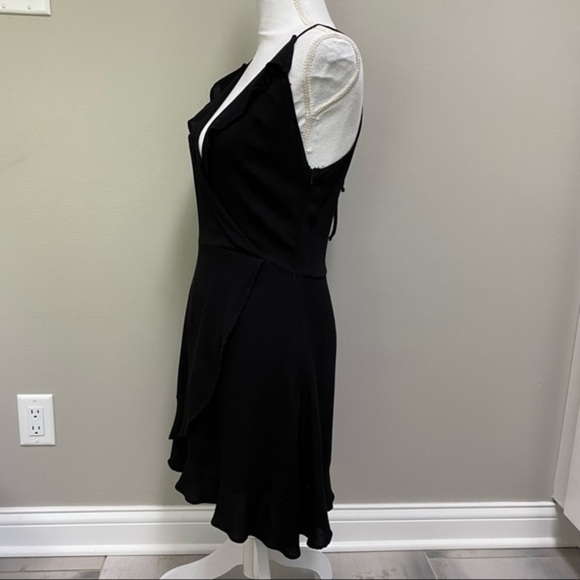 ZARA DENIM Faux Wrap Dress with tie back detail - Picture 5 of 10